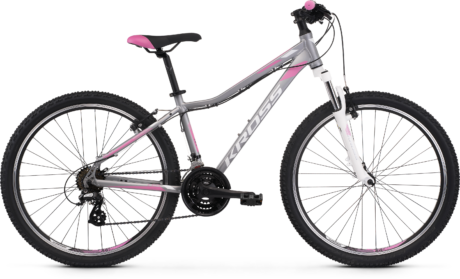 Bicicletă Kross Lea 2.0 D Silver White Pink 27,5" 2022