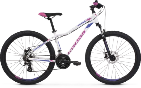 Bicicletă Kross Lea 3.0D 27,5" White Purple Glossy 2022
