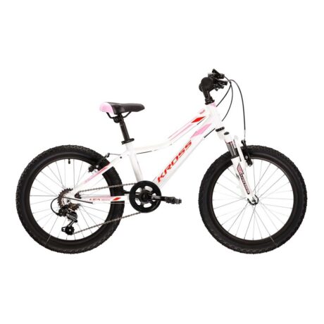 Bicicletă Kross Lea Mini 20" White Red Pink 2022