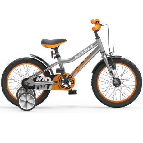 Bicicletă Kross Racer 16" Silver White Orange