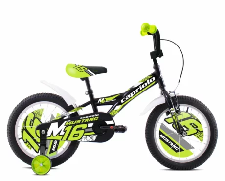 Bicicletă Capriolo Mustang 16" Black-Lime
