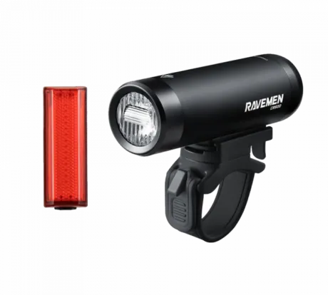 Set Far+Stop Ravemen USB LS10 Black