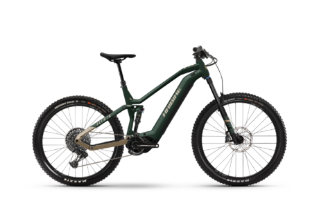 Bicicletă Ebike Haibike AllMtn 7 i720Wh 12-G Matte glossy green caramel black