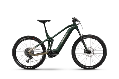 Bicicletă Ebike Haibike AllMtn 7 i720Wh 12-G Matte glossy green caramel black