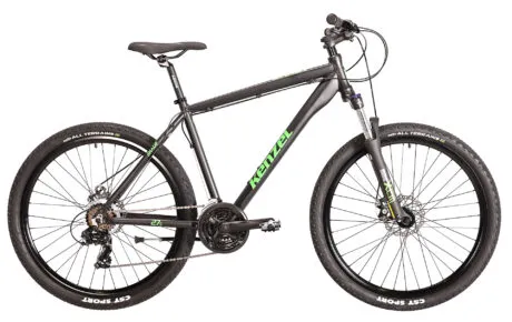 BICICLETA KENZEL SHADE DISC 27,5" Black Matte Green