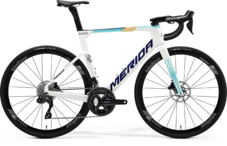 Bicicletă Merida Reacto 5000 Pearl White Team Blue MY25