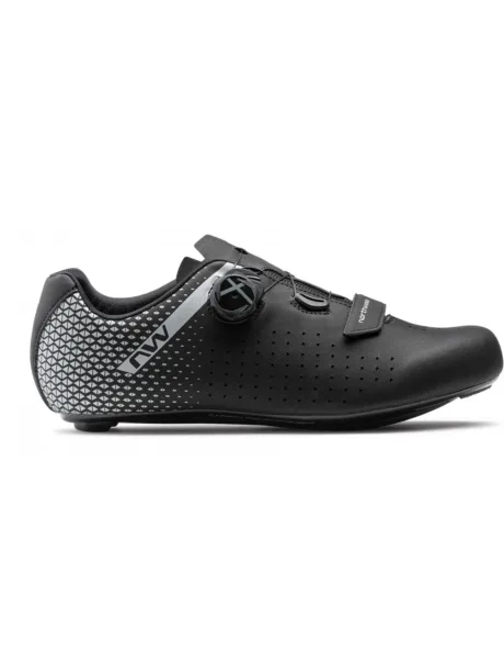 Pantofi ciclism Northwave Road Core Plus 2 Black Silver