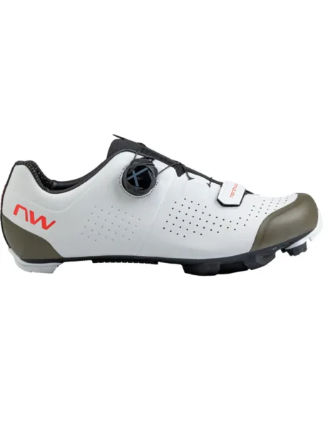 Pantofi Ciclism Norhtwave MTB Razer White Forest Red